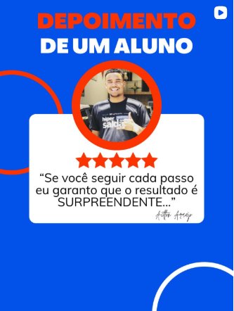 Depoimento escrito de Ailton: se você seguir cada passo o resultado é surpreendente