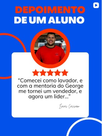 Depoimento escrito de Isaías: comecei como lavador e hoje sou líder